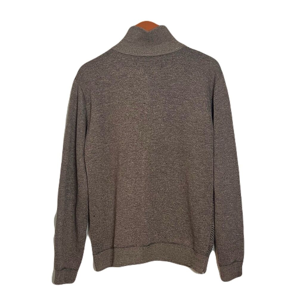Vertical Sport Zip-up Knit Cardigan Sweater Medium‎ Indie Grandpa Dad Academia - Picture 3 of 6